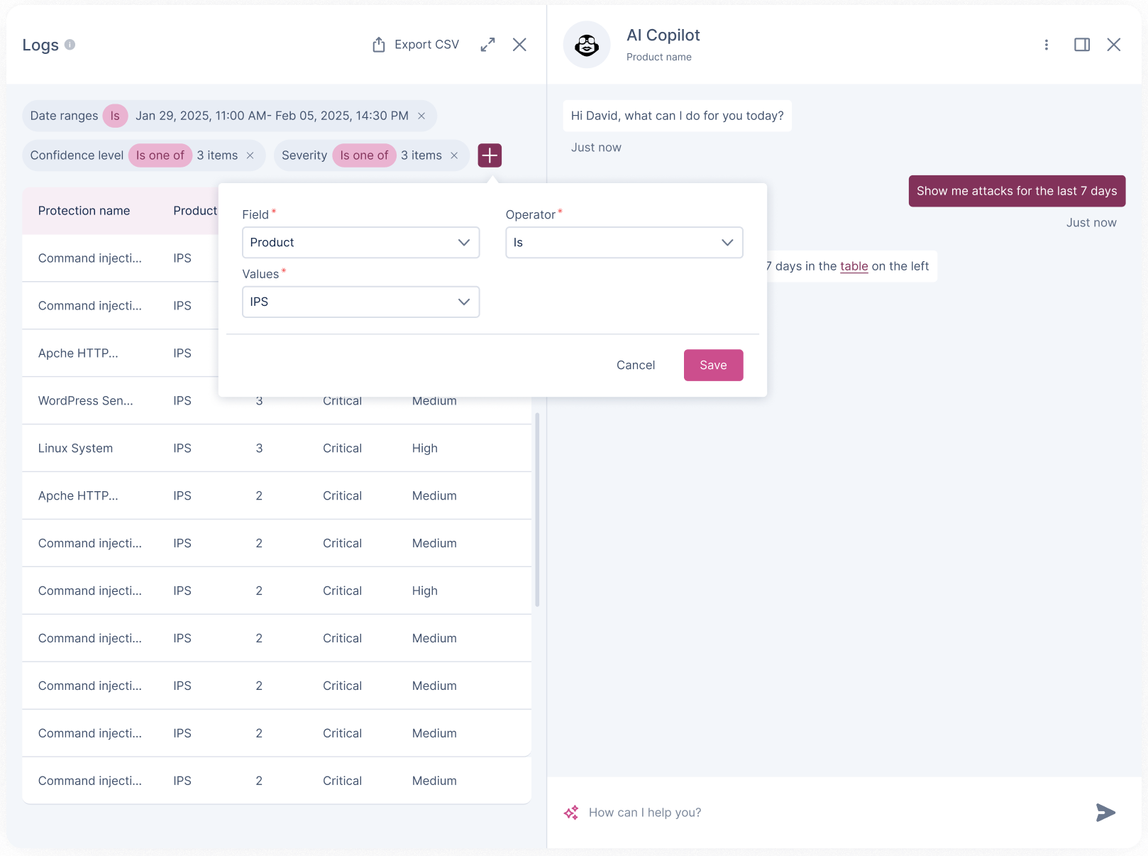 Copilot Chat interface preview